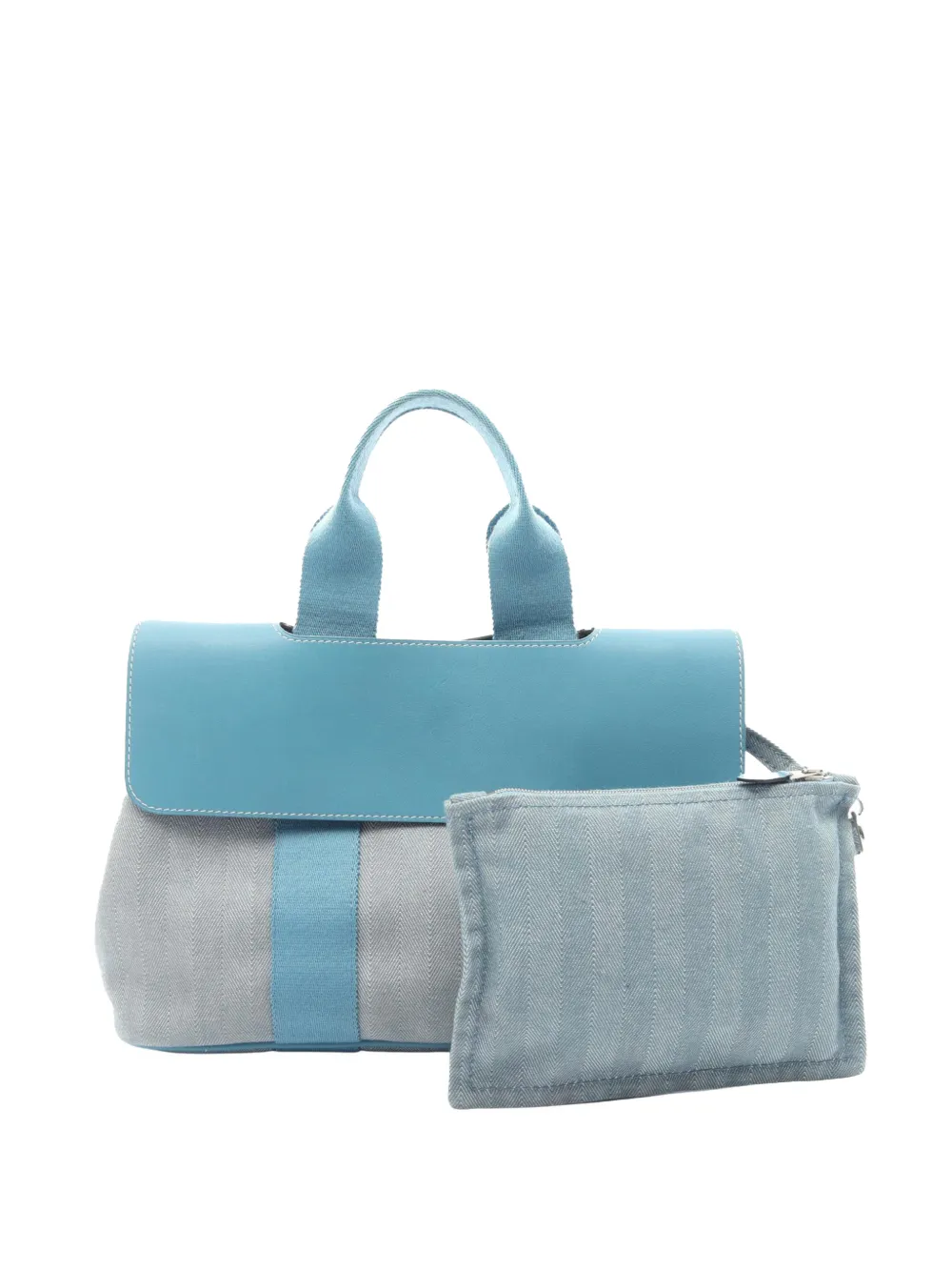 Hermès Pre-Owned 1990-2020 Toile and Swift Valparaiso PM Handtasche - Blau