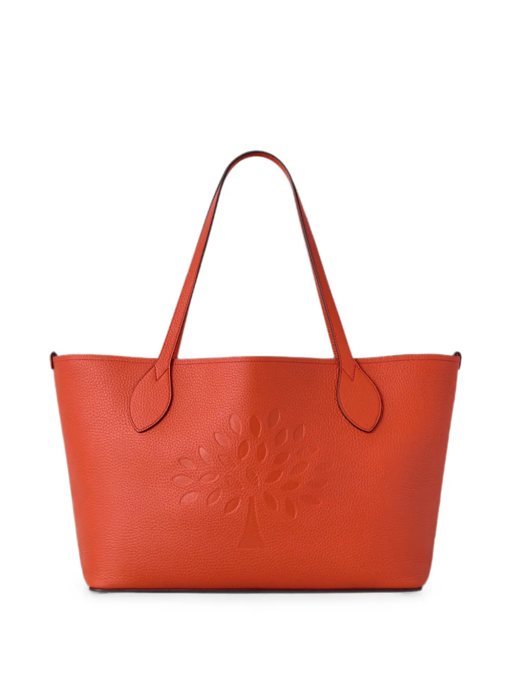Mulberry Grote Tree leren shopper met textuur Oranje