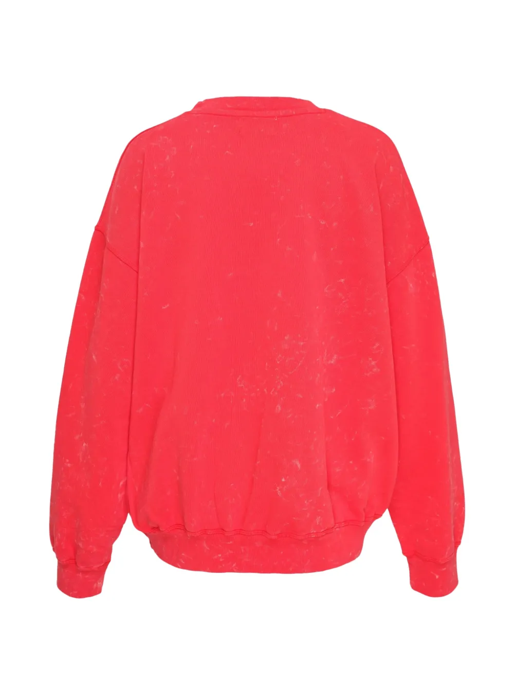 GANNI Sweater met acid-wassing en kersenprint Rood