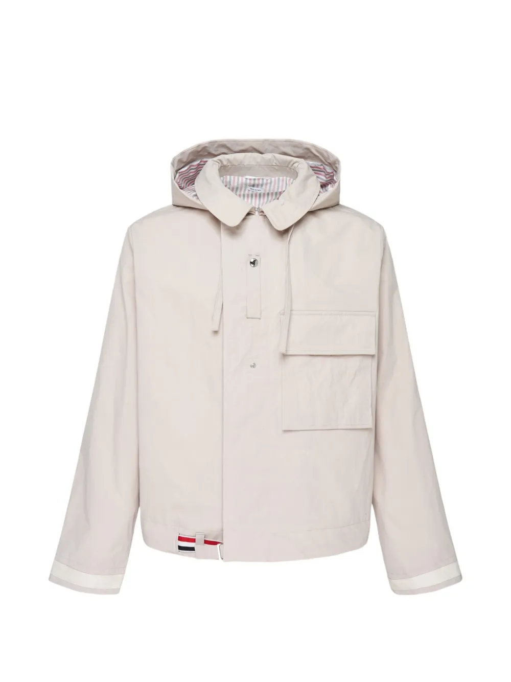 Thom Browne Mariner hooded jacket - Neutrals