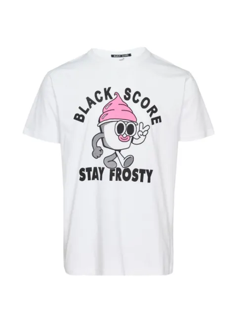 Black Score graphic-print T-shirt