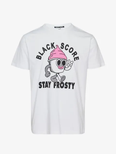 Black Score graphic-print T-shirt