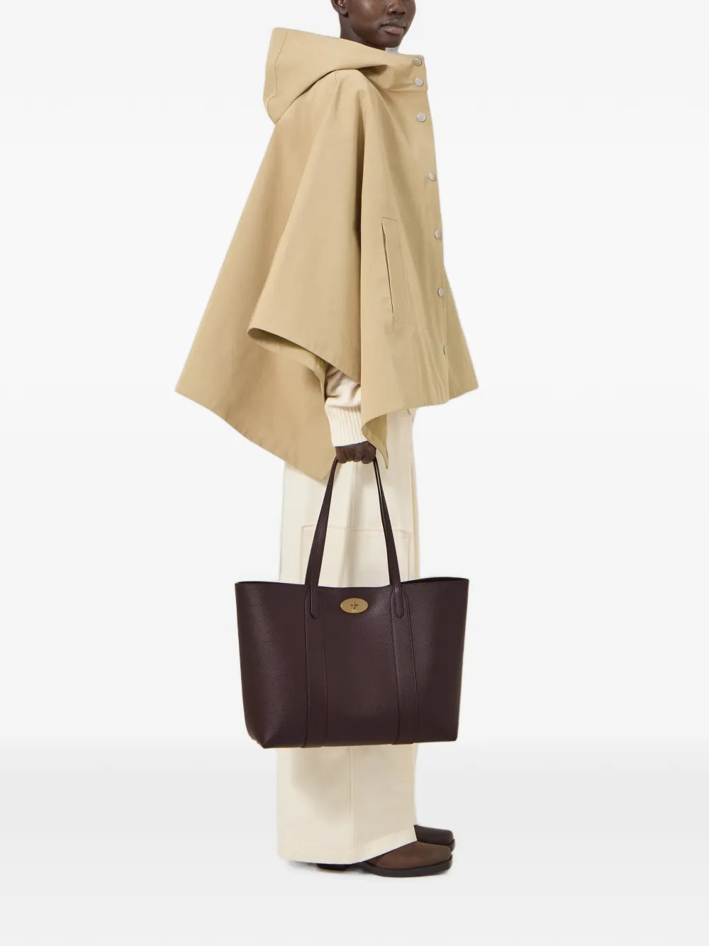 Mulberry Bayswater Leather Tote Bag In Brown