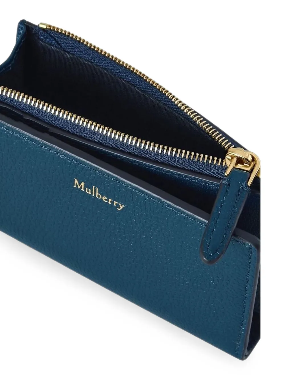 Mulberry Continental portemonnee met rits Blauw
