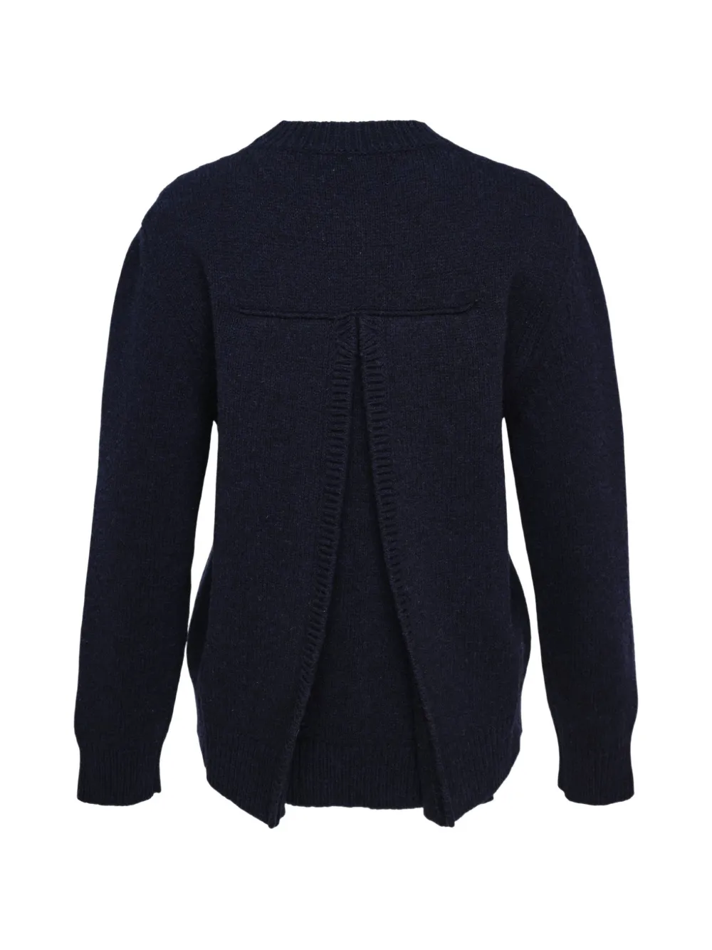 Jil Sander Oversized trui met split Blauw