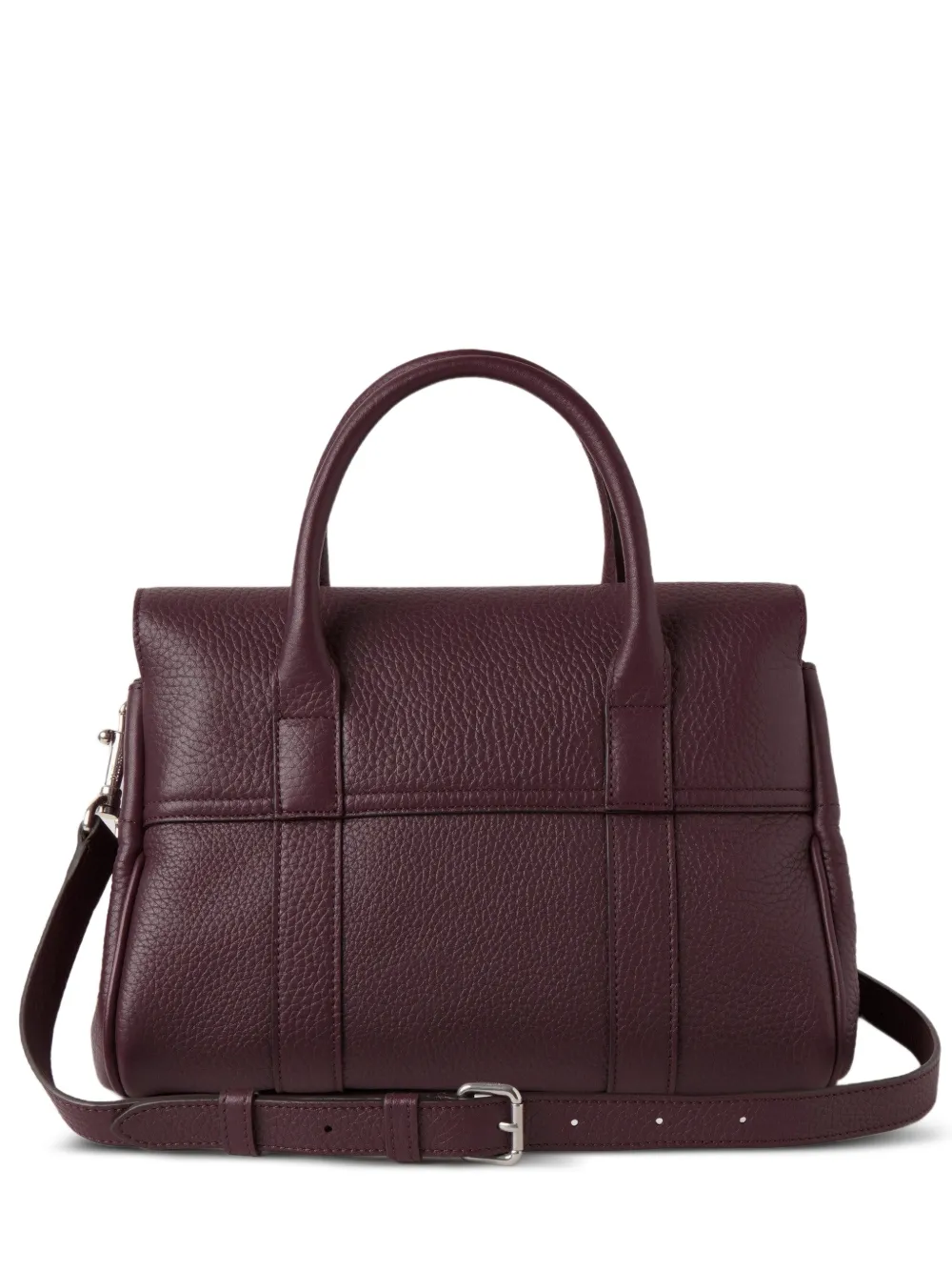 Mulberry Bayswater grained calf leather shoulder bag - Purple