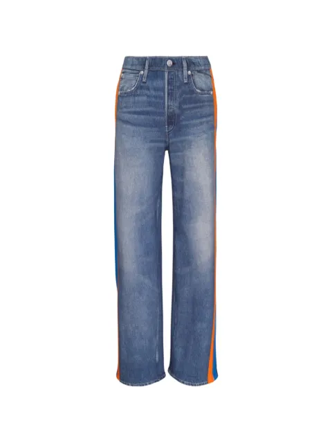 rag & bone rb Miramar side-stripe denim-print track pants