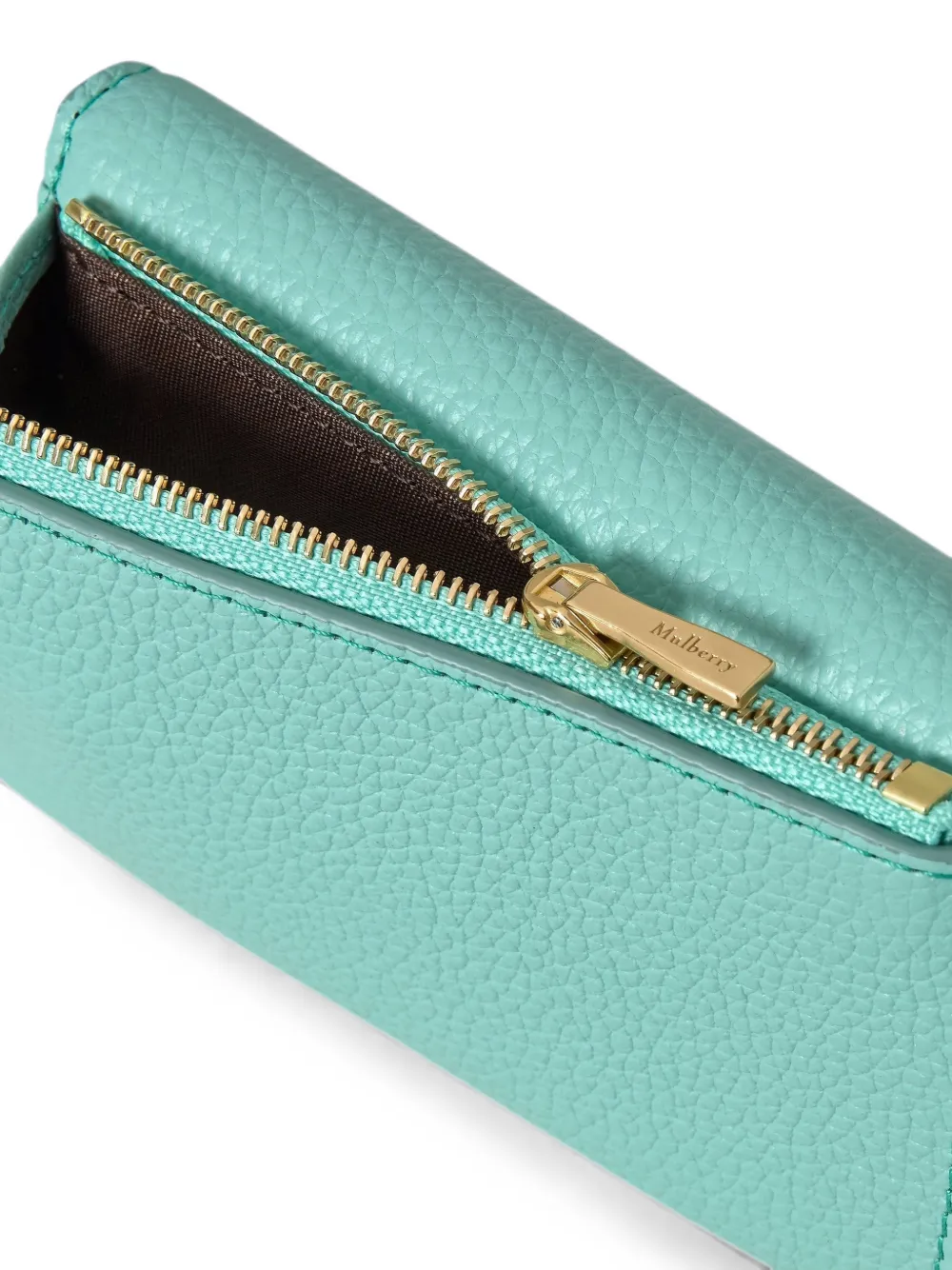 Mulberry Darley portemonnee met korrelig leer Blauw