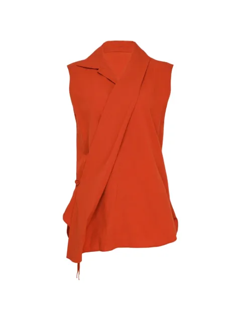 Y's camisa sin mangas cruzada con nudo