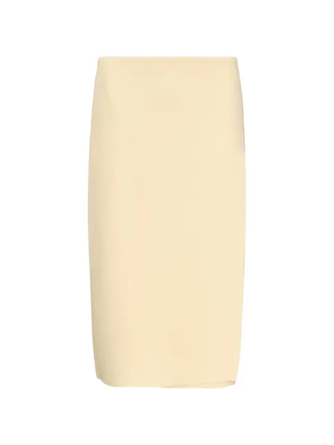 Jil Sander falda midi cruzada con doble cara