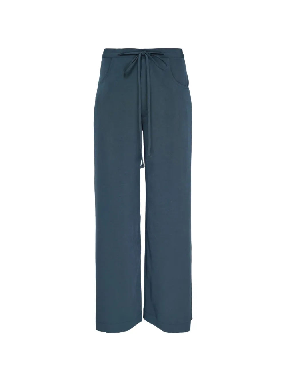 Y's drawstring-waistband trousers - Blue
