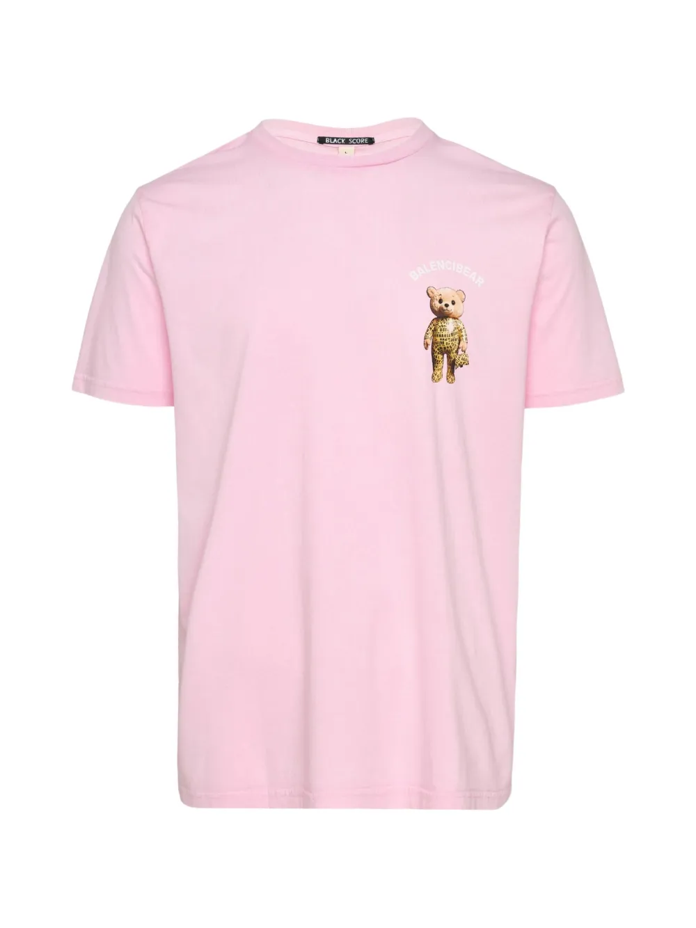 Black Score Balencibear graphic T-shirt | Pink | Image 1