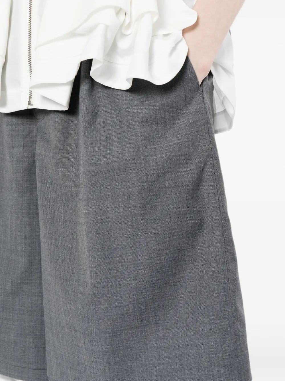 JNBY Shorts met dubbellaagse zoom Grijs