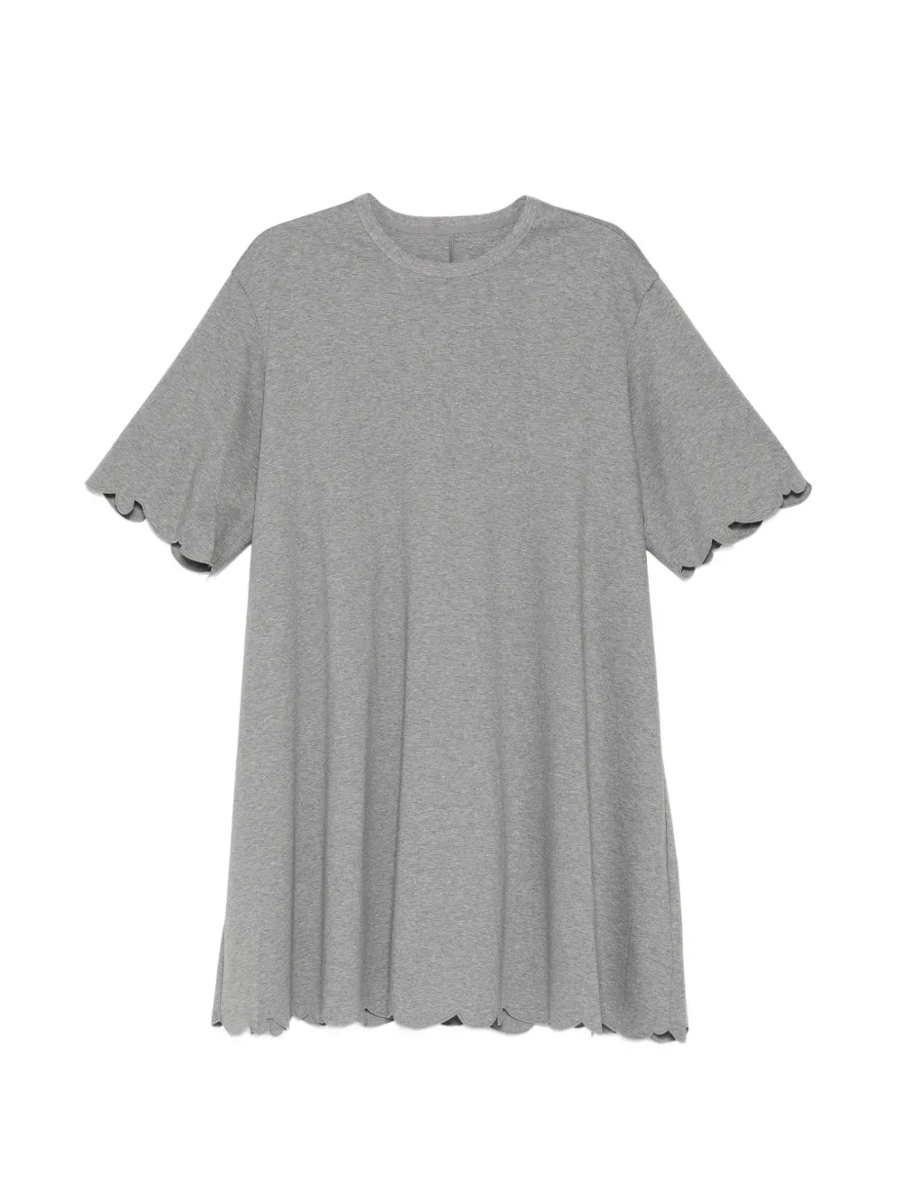 Jnby Crew-neck Short-sleeves Mini Dress In Gray