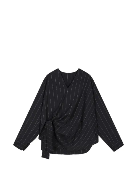 JNBY blouse nouée à fines rayures