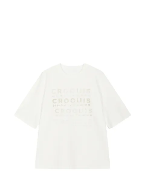 CROQUIS playera con estampado gráfico