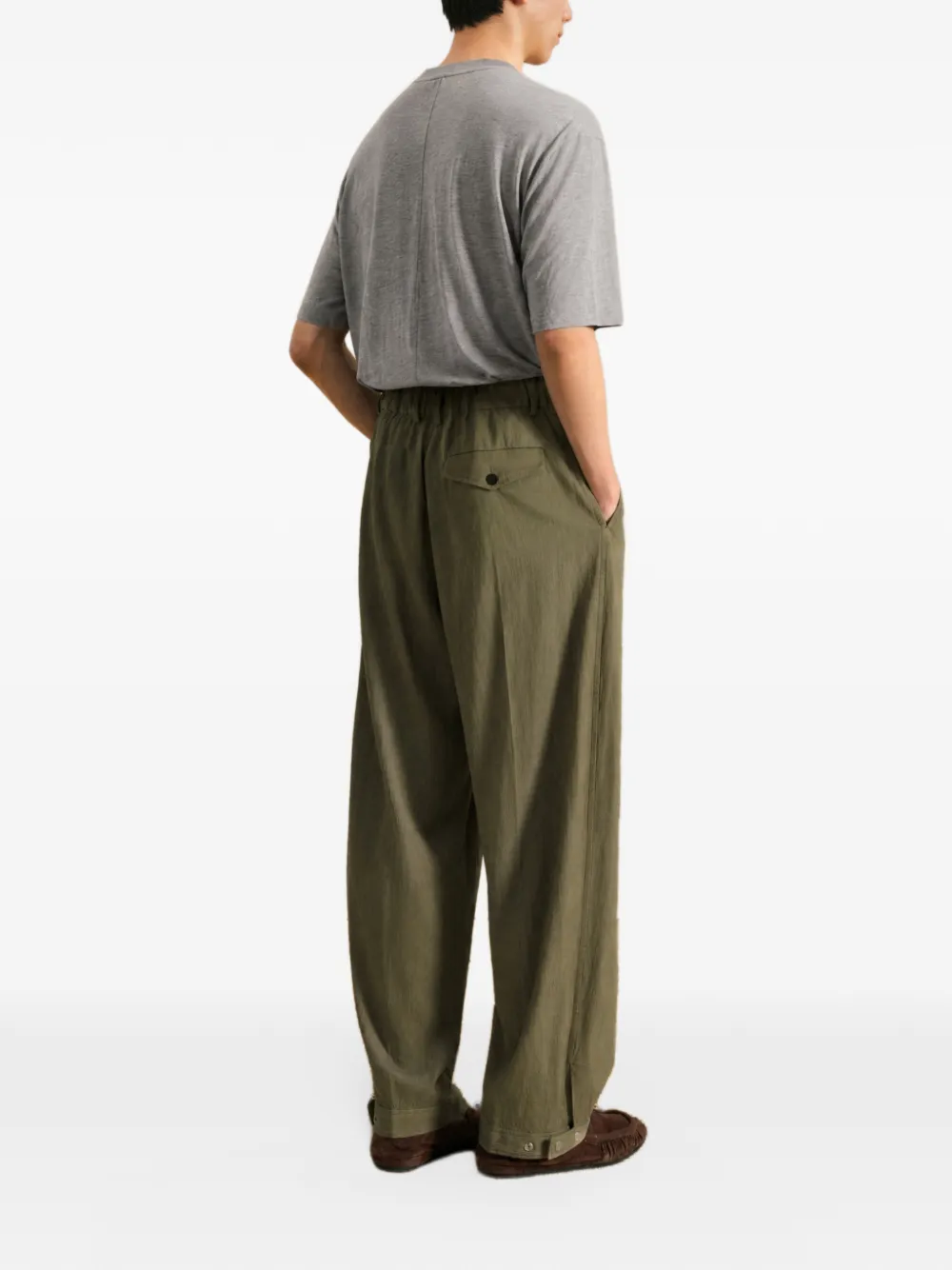 CROQUIS Straight broek met toelopende pijpen Beige