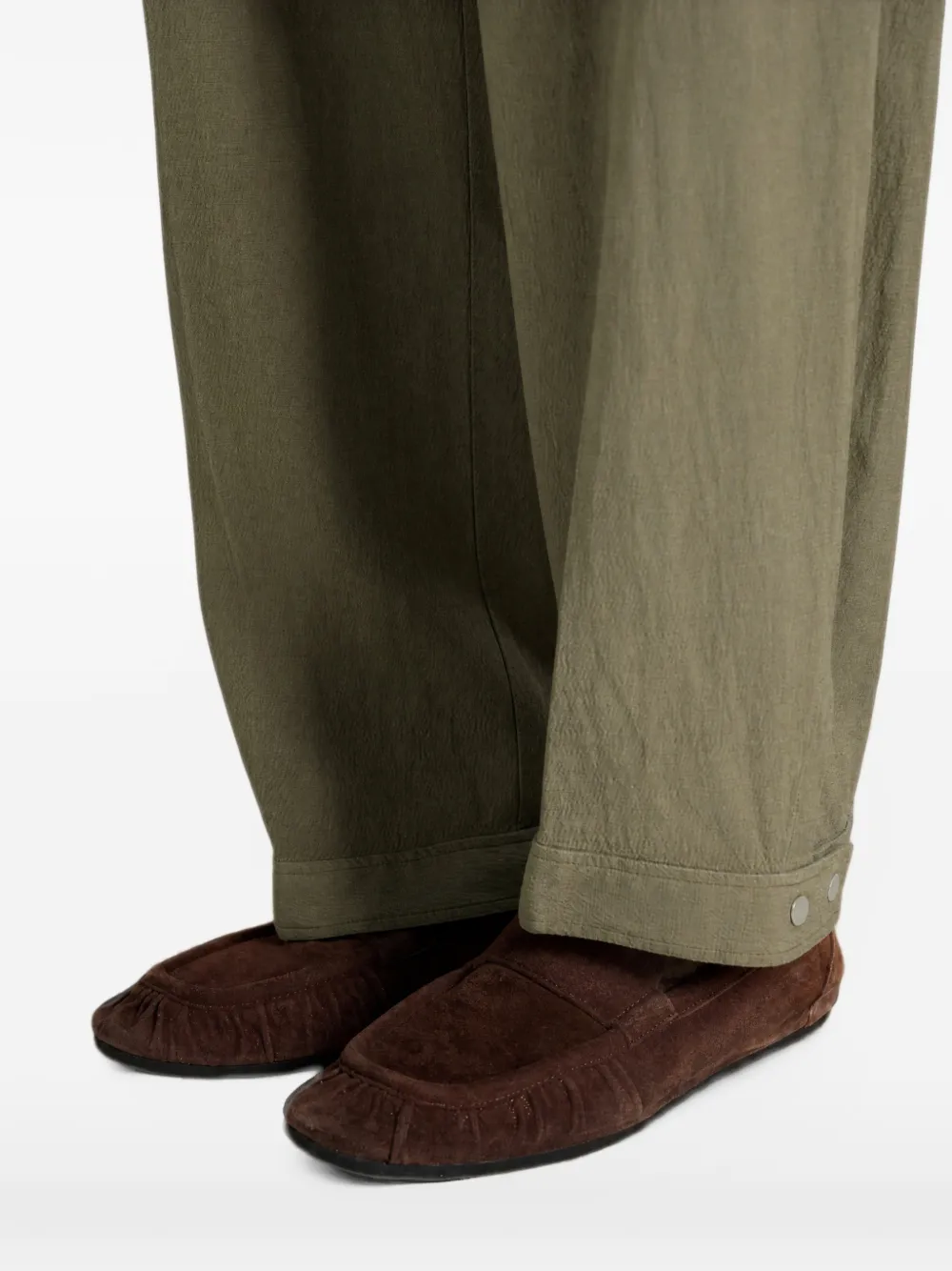CROQUIS Straight broek met toelopende pijpen Beige