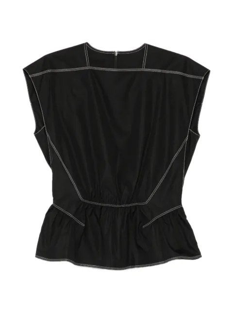 LESS peplum-hem blouse