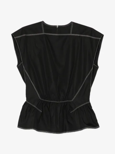 LESS peplum-hem blouse
