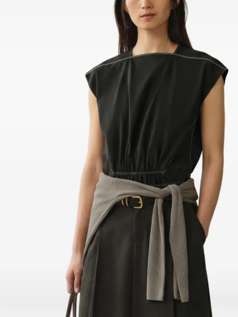 LESS blusa con dobladillo peplum