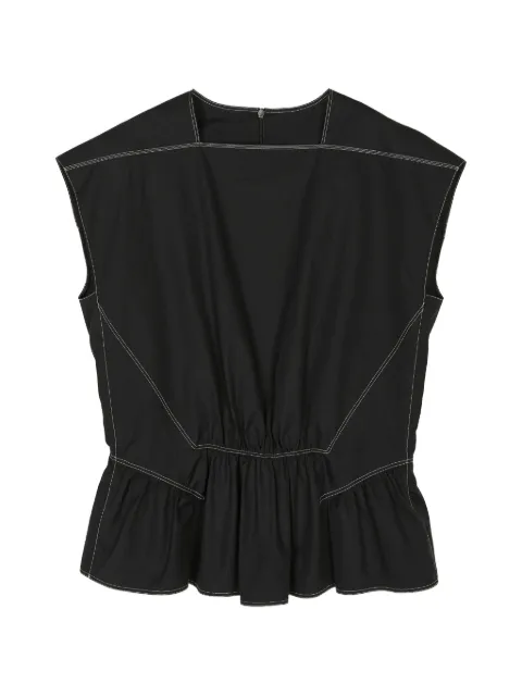 LESS blusa con dobladillo peplum