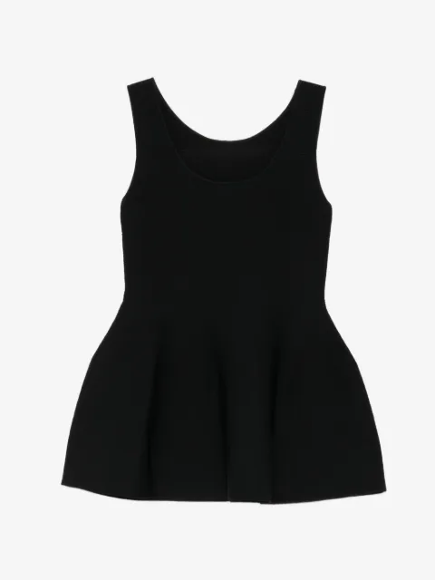 LESS peplum knitted top