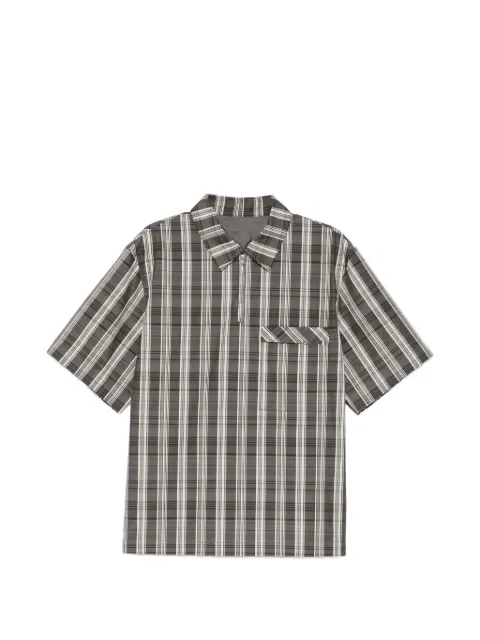 CROQUIS checked logo-embroidered shirt