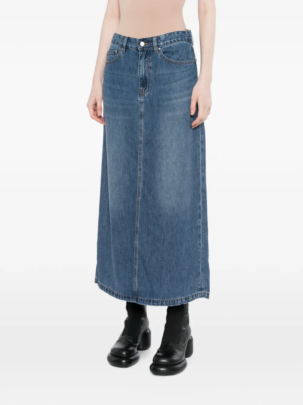 JNBY Midi-rok met A-lijn Blauw
