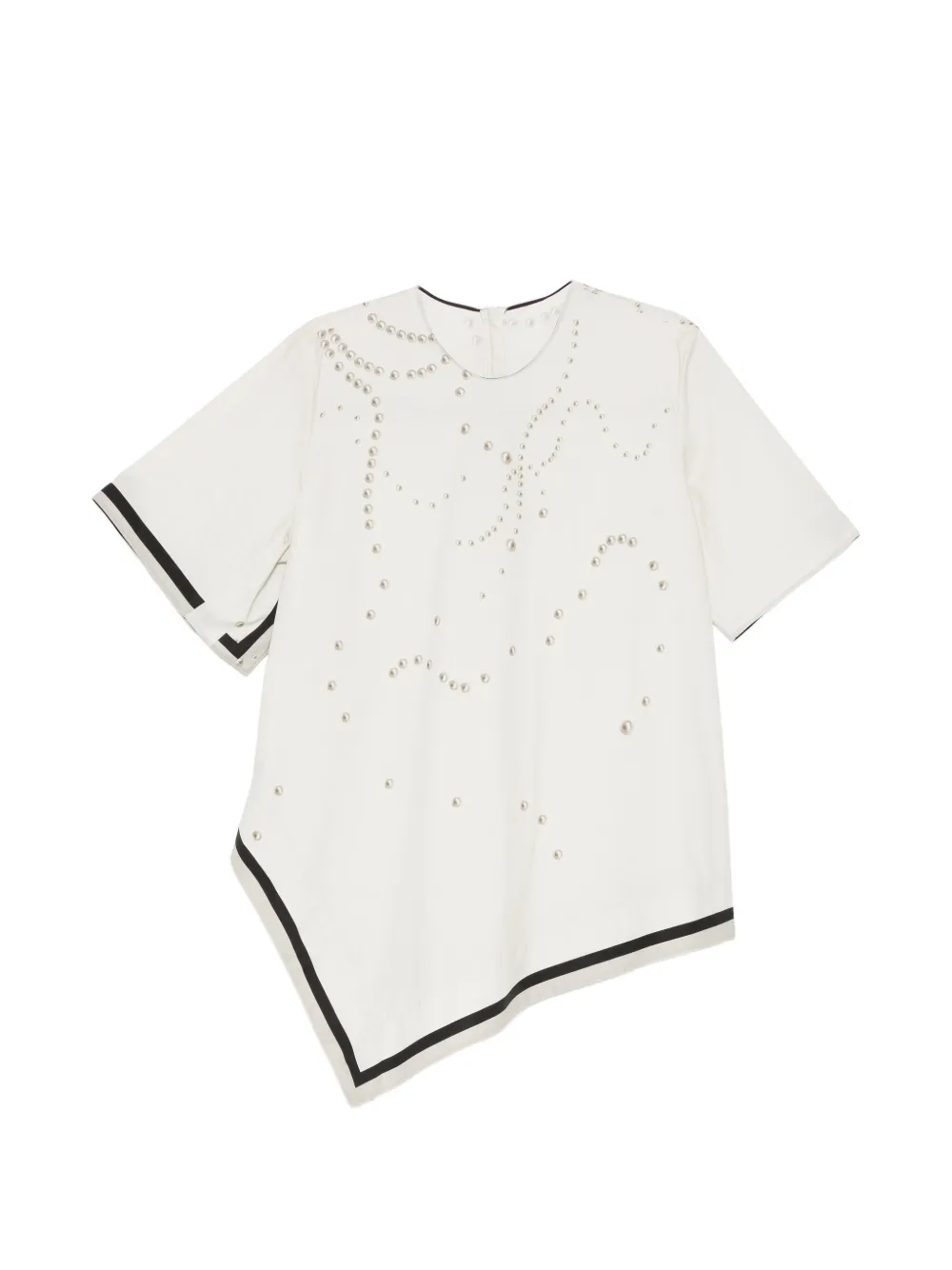 JNBY pearl-printed blouse - Toni neutri