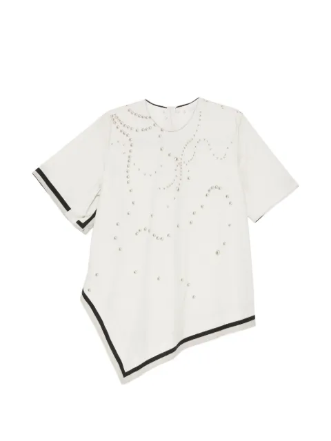 JNBY pearl-printed blouse
