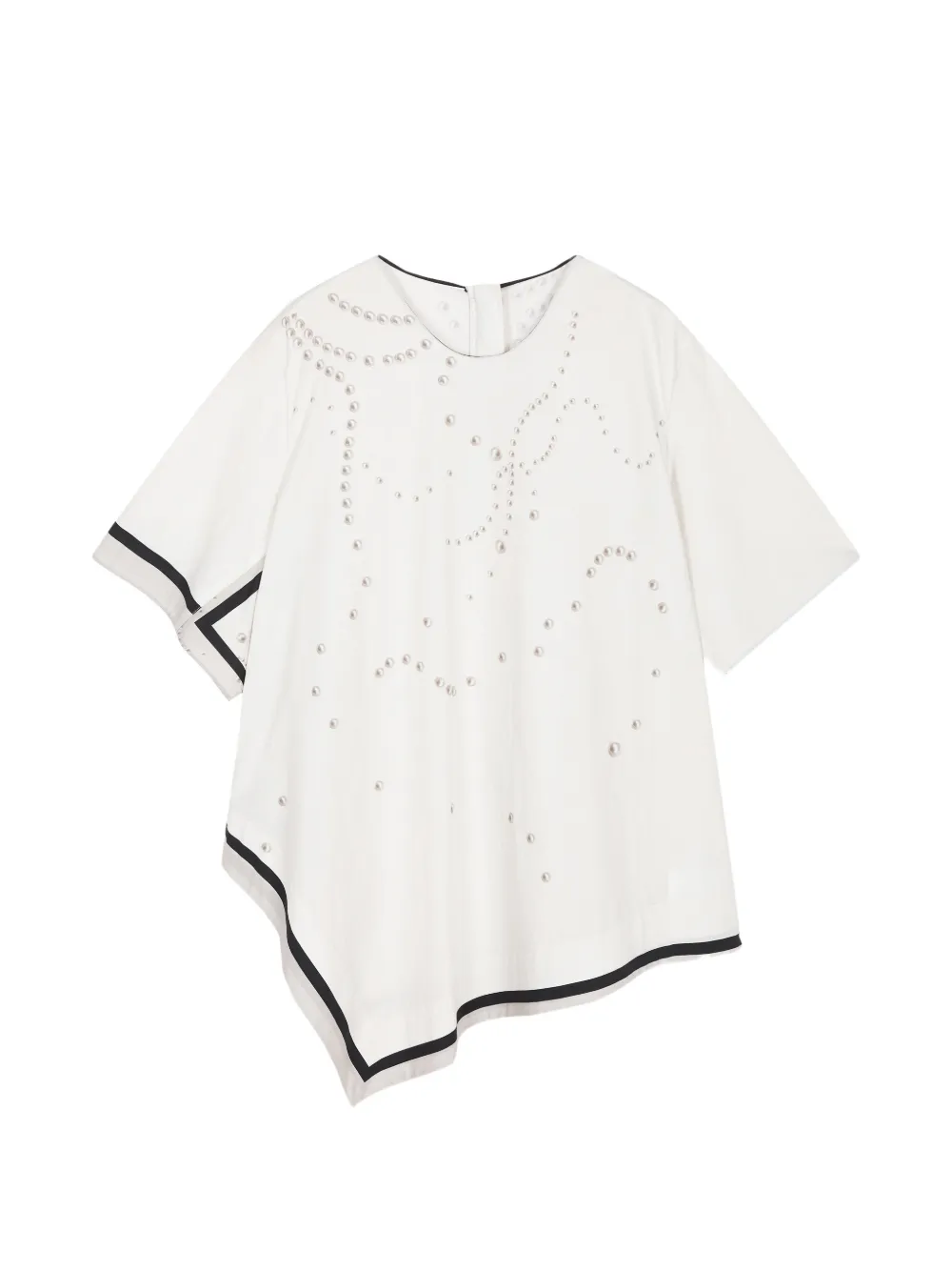 JNBY pearl-printed blouse - Toni neutri