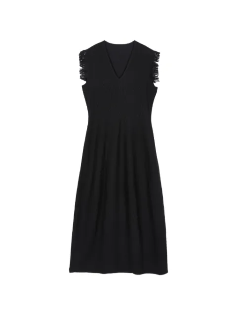 LESS fringed midi dress