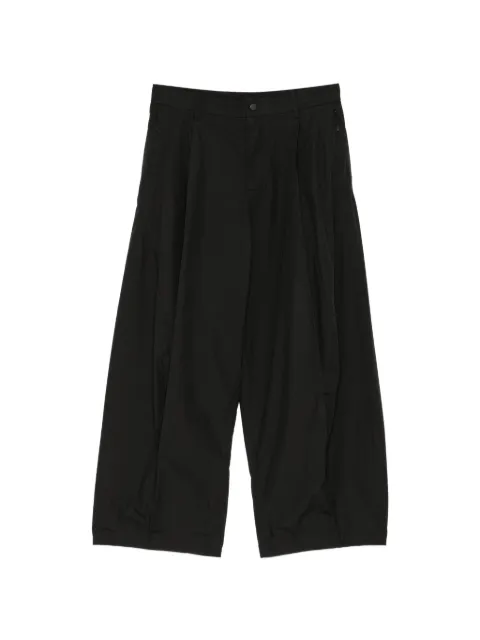CROQUIS curved-leg poplin trousers