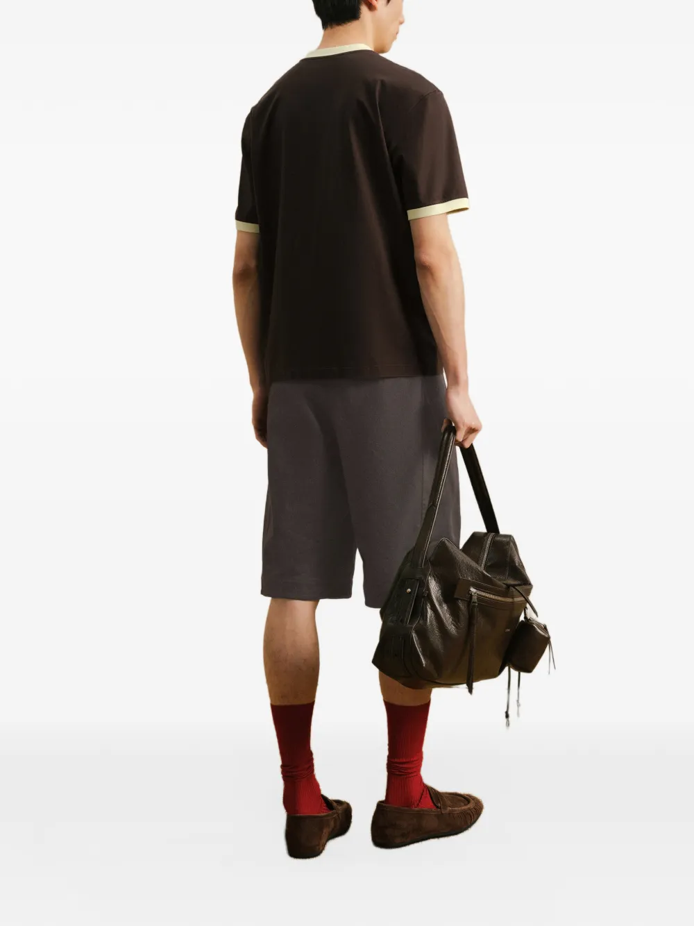 CROQUIS Shorts met trekkoord en zeemansknoop Paars