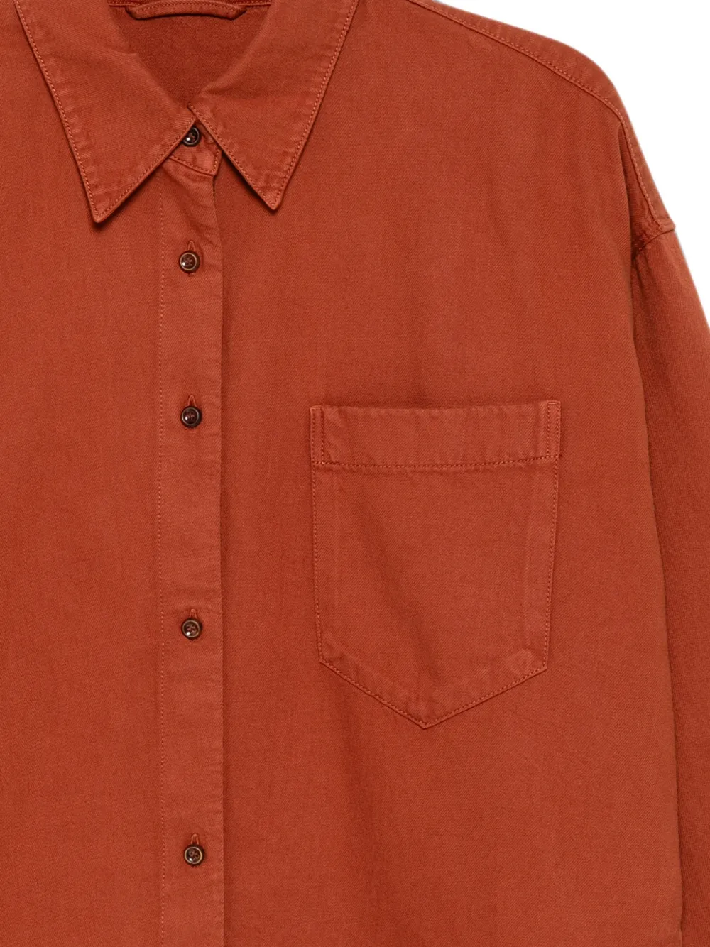 JNBY Button-up cropped shirt Bruin