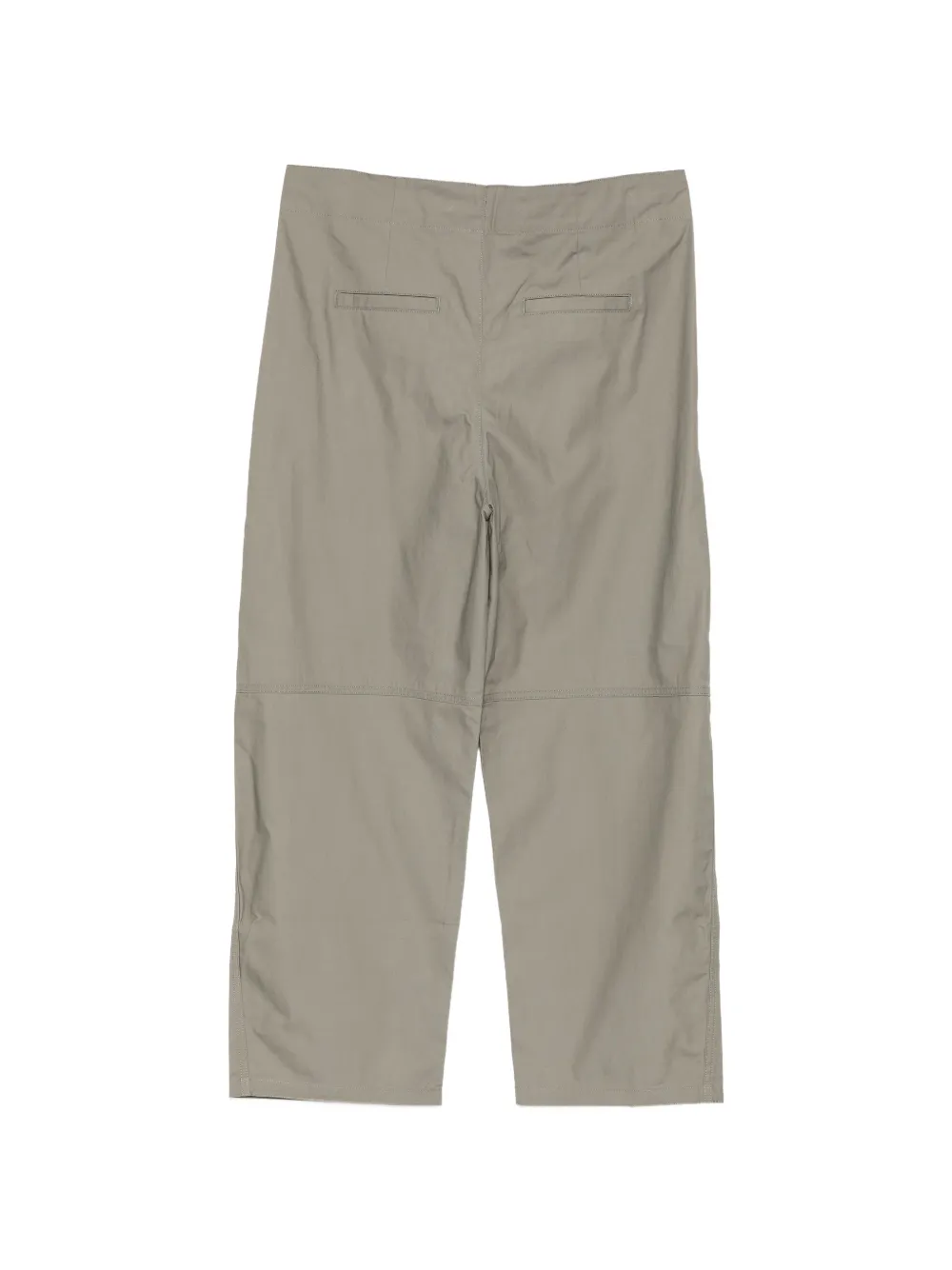 LESS Katoenen broek met barrelpijpen Grijs