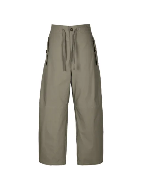 LESS cotton barrel-leg trousers