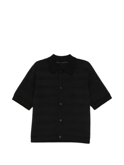CROQUIS openwork jacquarded shirt