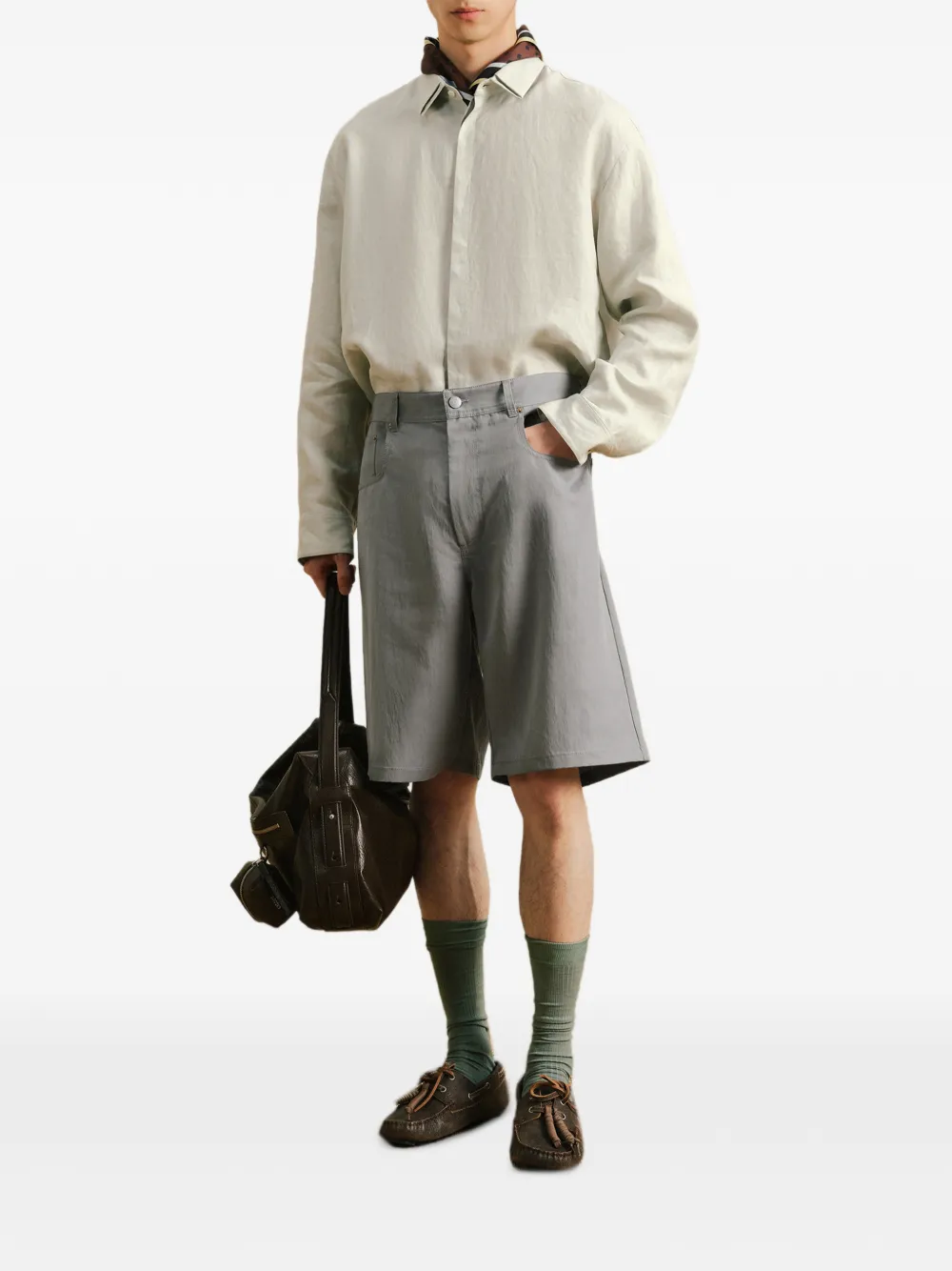 CROQUIS Straight shorts Grijs