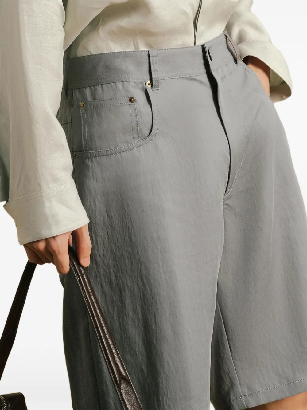 CROQUIS Straight shorts Grijs