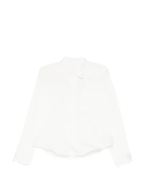 JNBY camisa con bordes festoneados