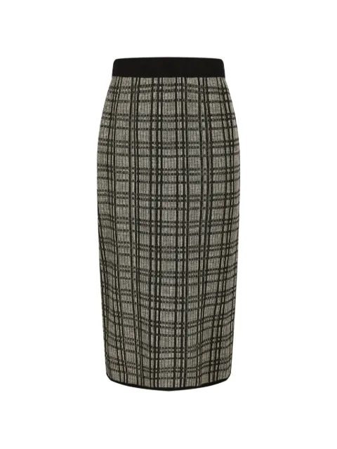 LESS falda midi a cuadros