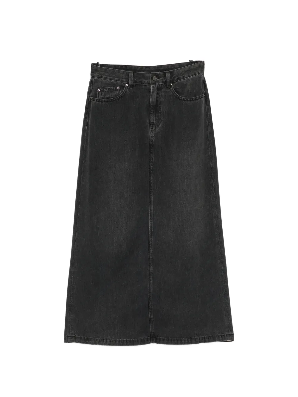 JNBY A-line maxi denim skirt - Schwarz