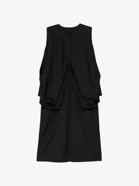 LESS draped midi dress