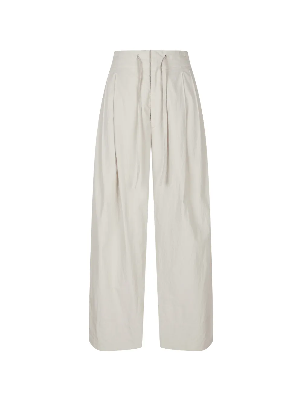 LESS Plooibroek met trekkoord Beige