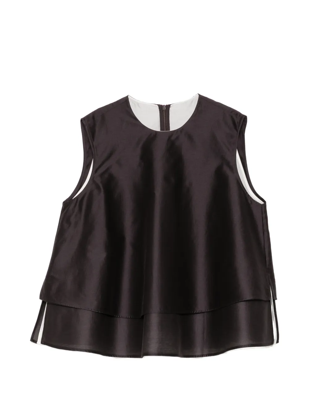 Less A-line Double-layer Blouse In Multi