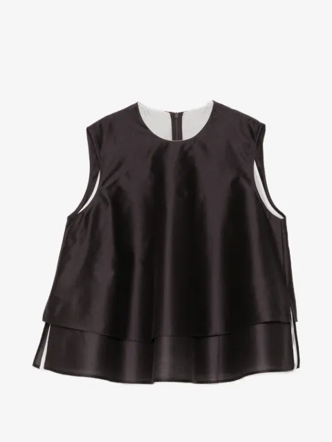 LESS A-line double-layer blouse