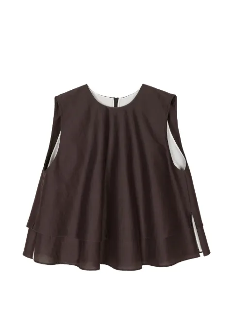 LESS blouse évasée à design superposé