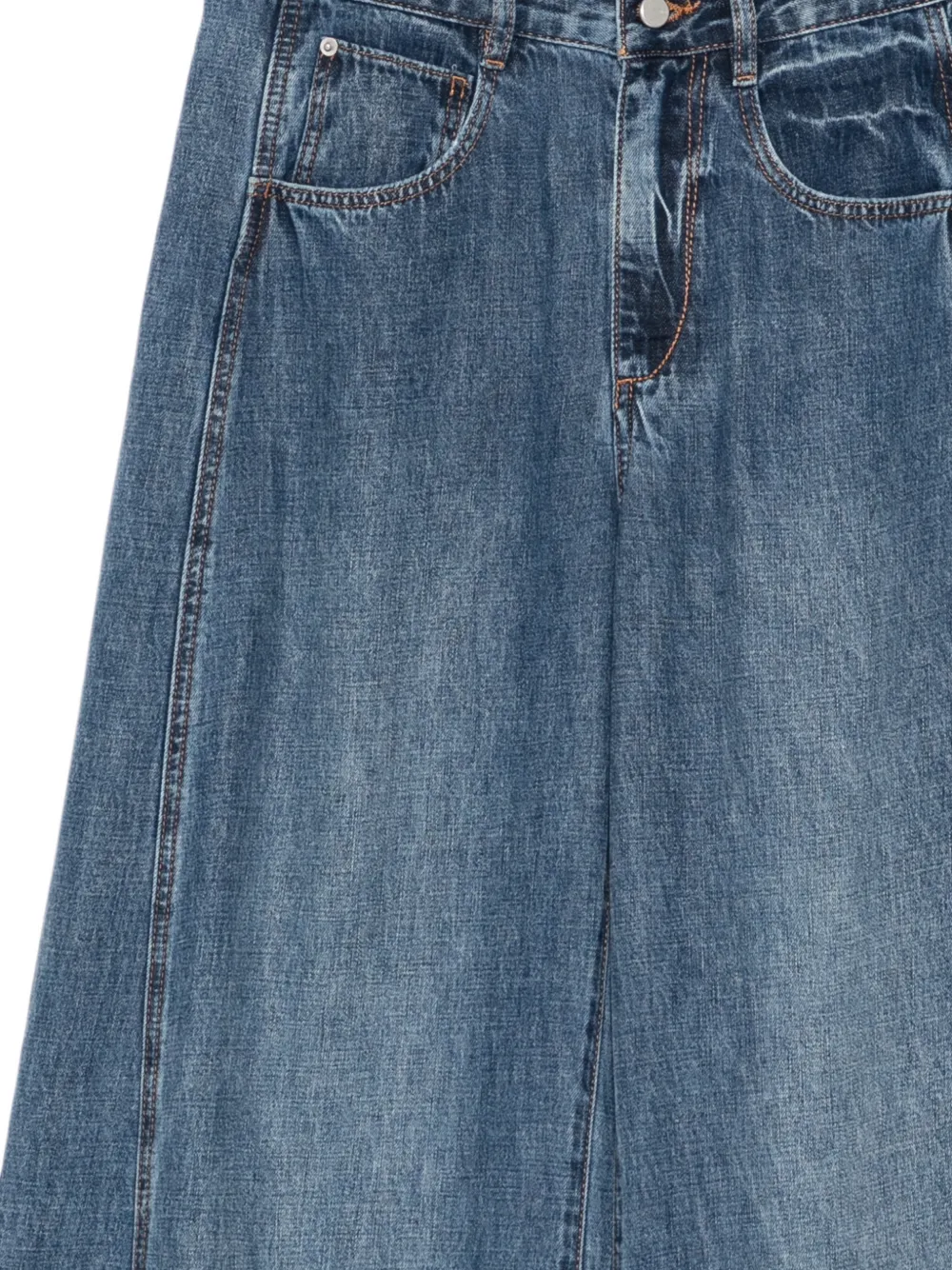 JNBY Broek met wijde pijpen Blauw
